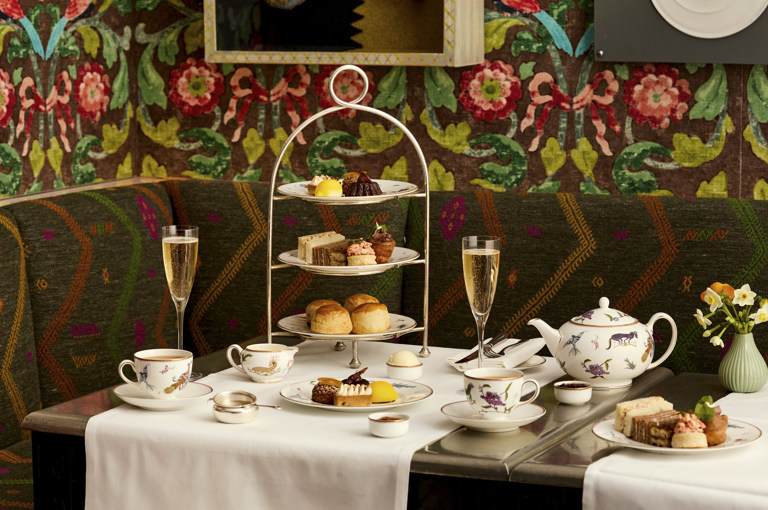 Wide shot of Nine Regions Afternoon Tea at Refuel 