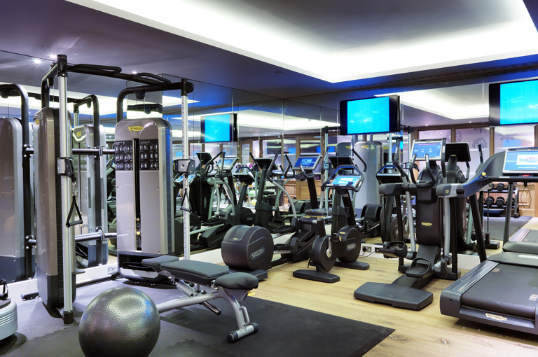 The gym at Haymarket Hotel