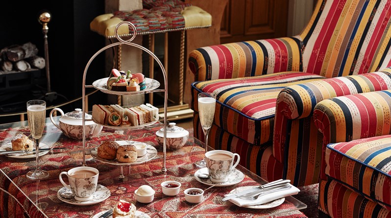 Afternoon Tea in the Drawing Room at Knightsbridge Hotel