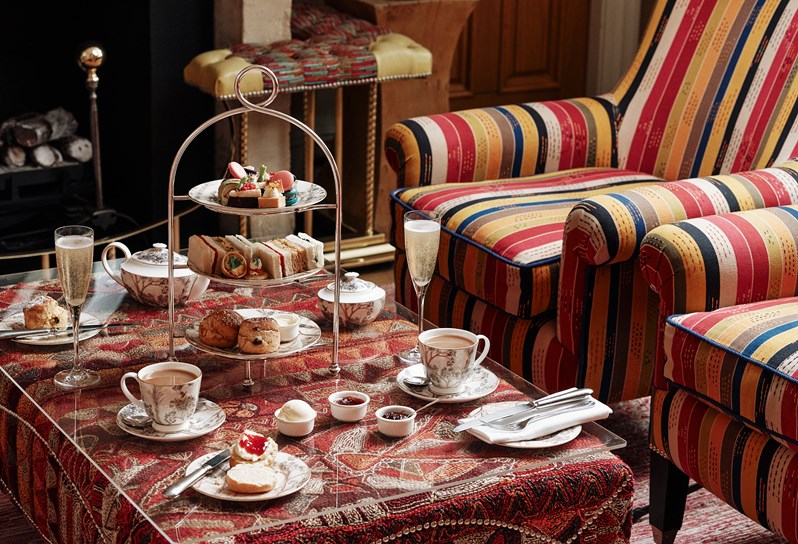Afternoon Tea in the Drawing Room at Knightsbridge Hotel