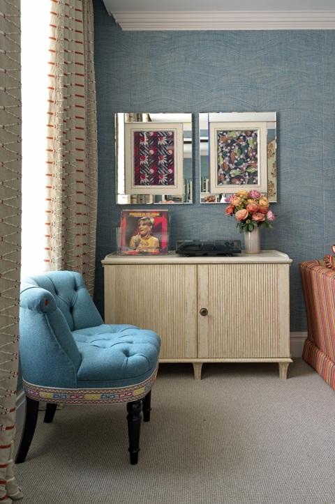 Seating area close shot of room 202, the Dorset Square Room at Dorset Square Hotel