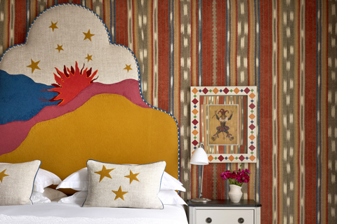 Close up bedroom shot of Residence 14, a One Bedroom Residence at Ham Yard Hotel