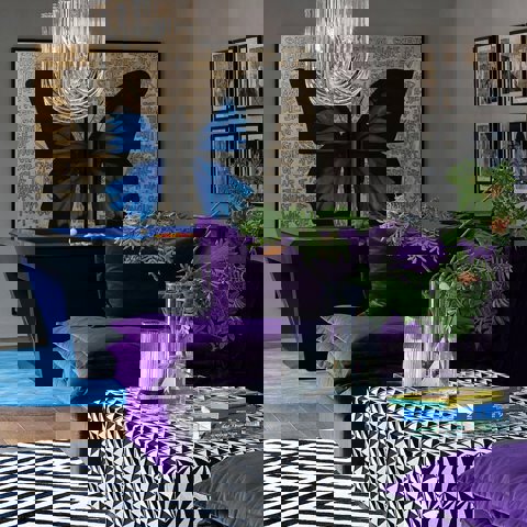 A living room with interiors designed by Jimmie Martin in Ham Yard Village