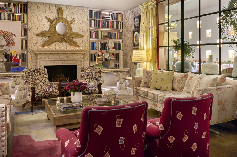 The Drawing Room at The Whitby Hotel looking through to The Orangery beyond