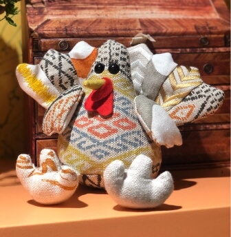 Timothy Turkey made from multiple fabrics