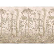 A section of Tall Trees wallpaper