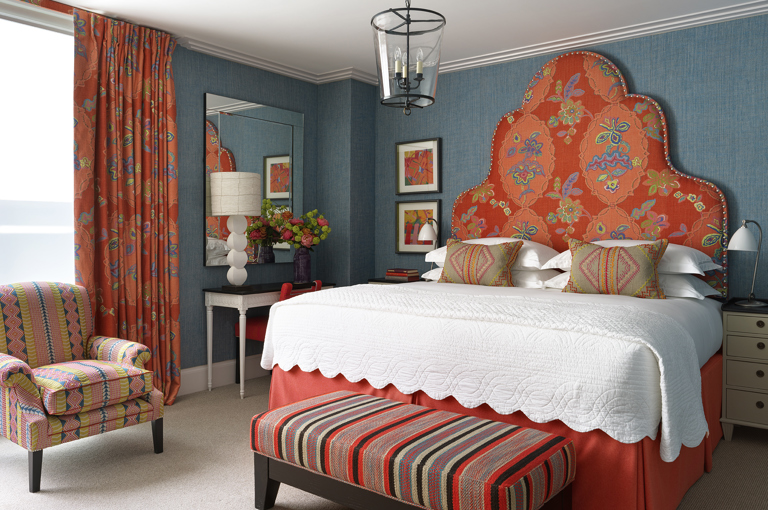 Bedroom shot of Residence 24, the Penthouse Residence at Ham Yard Hotel