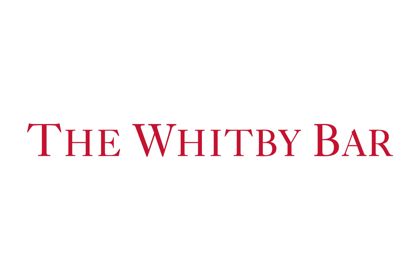 The logo of The Whitby Bar and restaurant in The Whitby Hotel on a white background 