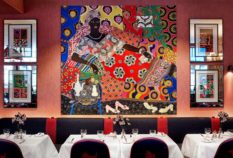 The Brumus bar and restaurant at Haymarket hotel