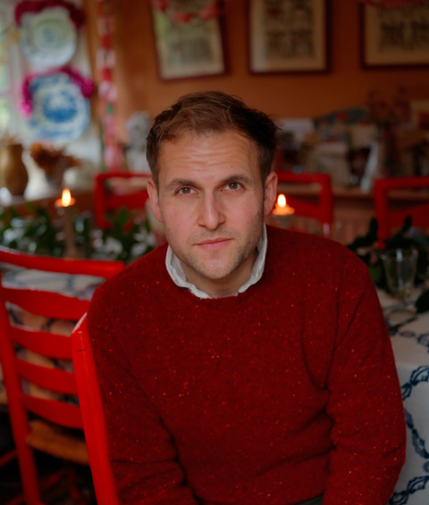 A close up shot of Sean Pritchard