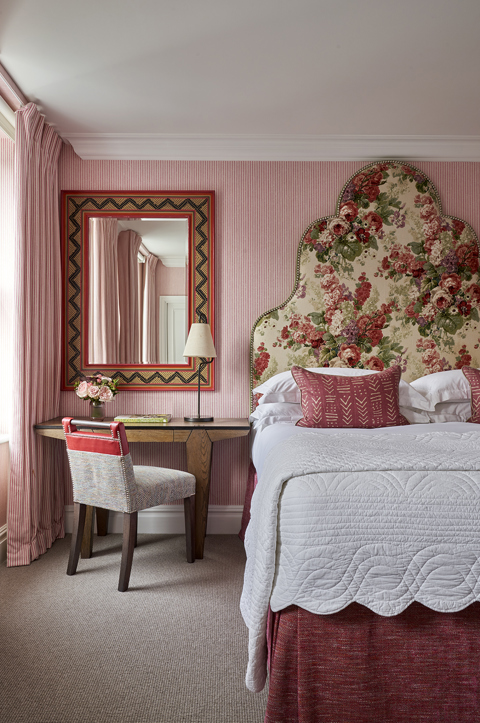 Bed shot of room 206, a Deluxe Room at Number Sixteen