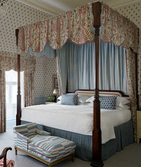 Bedroom shot of room 304, a Deluxe Room at Covent Garden Hotel