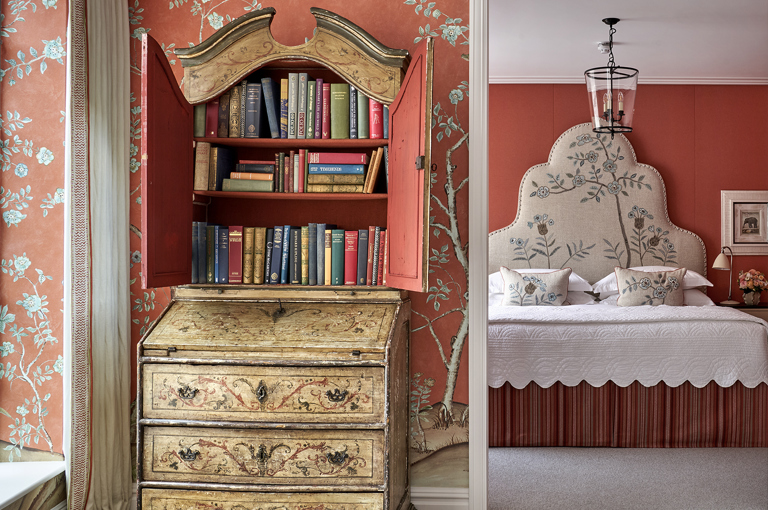 Bedroom from the living room shot of room 217, the One Bedroom Richmond Suite at The Soho Hotel