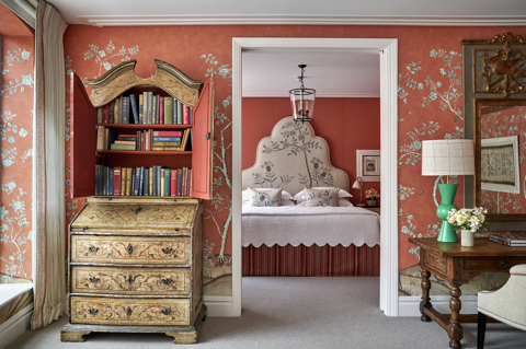 Bedroom from the living room shot of room 217, the One Bedroom Richmond Suite at The Soho Hotel