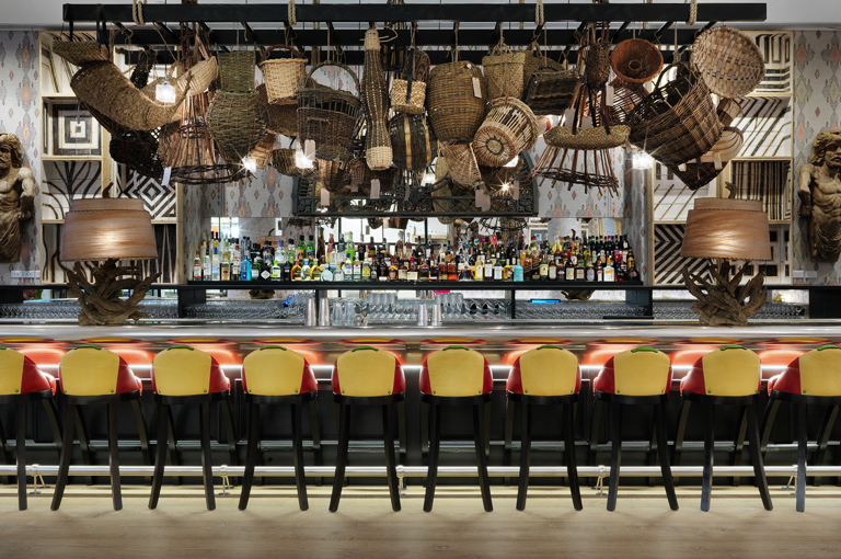 Wide shot of the Bar at The Whitby Hotel