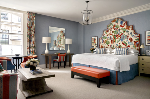 Diagonal shot of Accessible Luxury Junior Suite, 004 at Haymarket Hotel