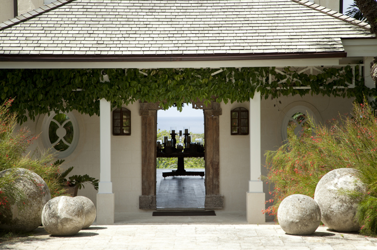 A close up shot of the exterior of Rossberry.