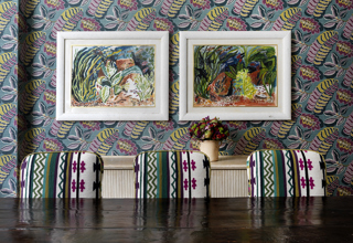 Table shot of the Dora Carrington private events room at Charlotte Street Hotel