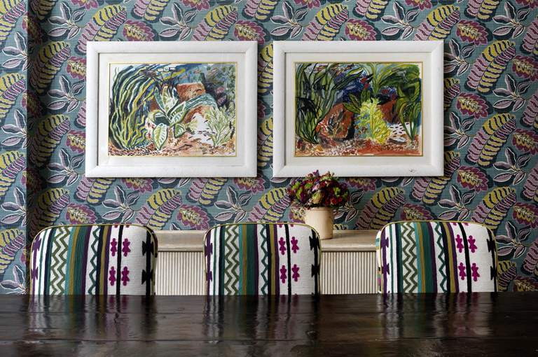 Table shot of the Dora Carrington private events room at Charlotte Street Hotel