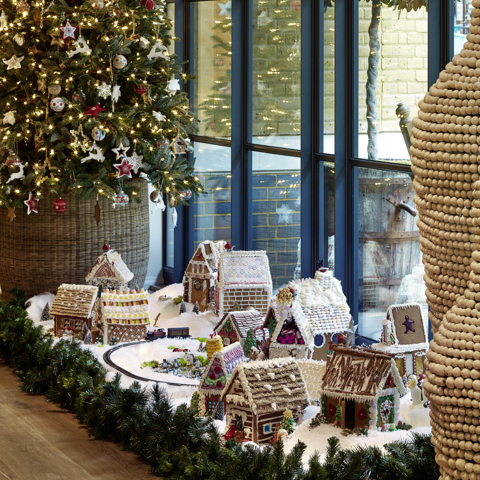 The Gingerbread Village at Ham Yard Hotel