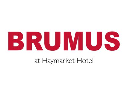 The logo of Brumus Bar an Restaurant at Haymarket Hotel on a white background