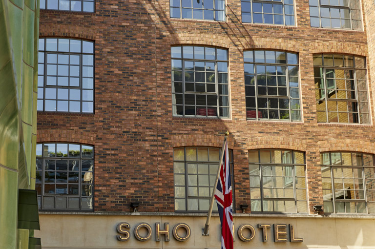 Exterior shot of The Soho Hotel