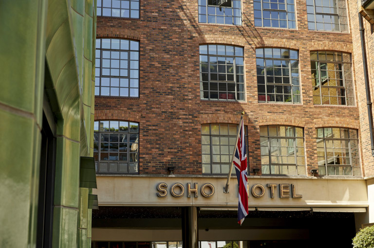 Exterior shot of The Soho Hotel