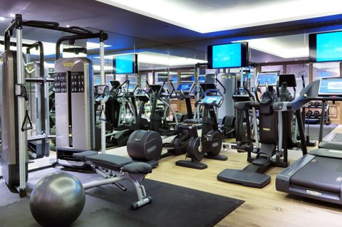 The gym at Haymarket Hotel
