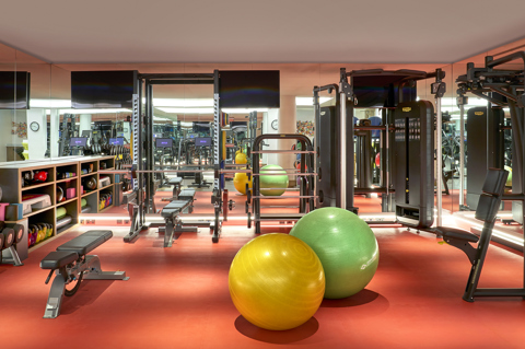 Close shot of the Gym at the Soho Hotel