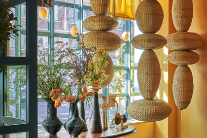 Close up shot of the entrance of the Lobby at Warren Street Hotel