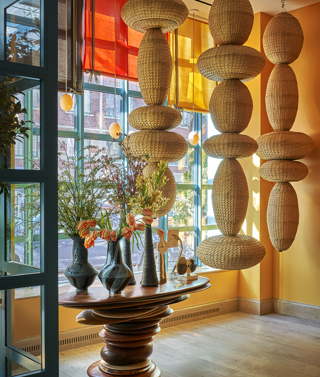 Close up shot of the entrance of the Lobby at Warren Street Hotel