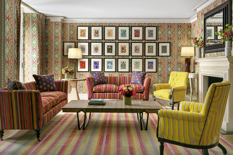Lounge area in the Lyric private events room at Covent Garden Hotel