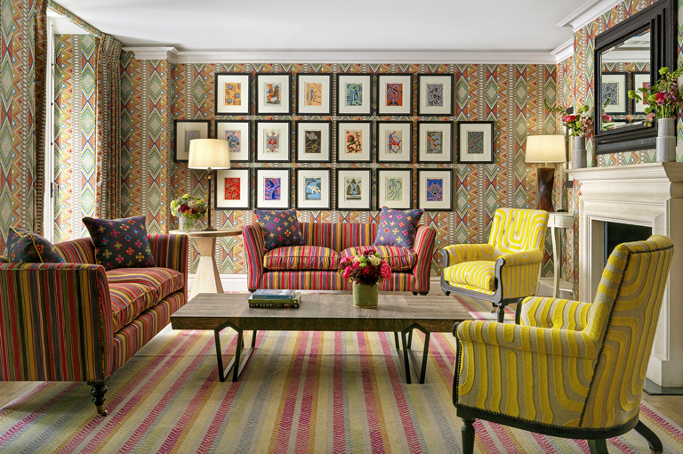 Lounge area in the Lyric private events room at Covent Garden Hotel