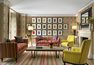 Lounge area in the Lyric private events room at Covent Garden Hotel