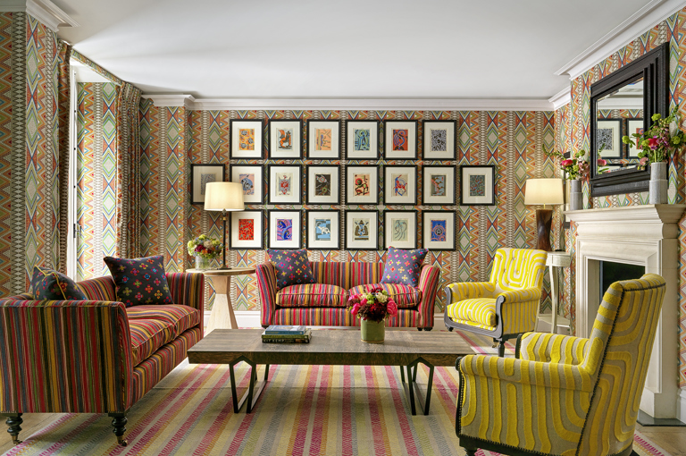 Lounge area in the Lyric private events room at Covent Garden Hotel