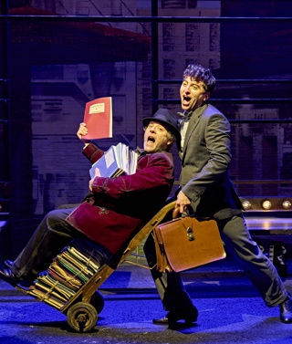 A cast image from the theatre production 'The Producers' to promote the 'The Producers Theatre Package' at Covent Garden Hotel's Brasserie Max.