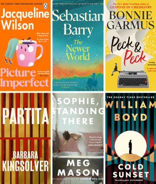 A series of book covers for an article on autumn reads