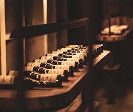 A cellar with wines from Vieux Télégraphe