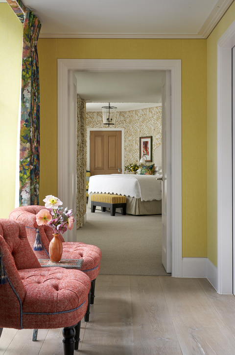 Corridor shot of Residence 10, a Deluxe Two Bedroom Residence at Ham Yard Hotel