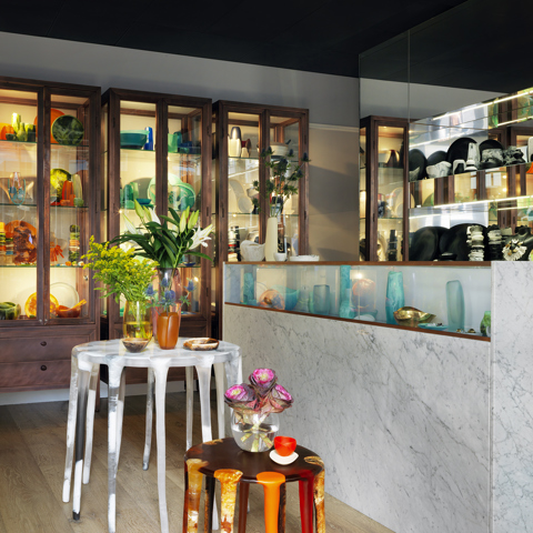 Inside Dinosaur Designs shop in Ham Yard Village