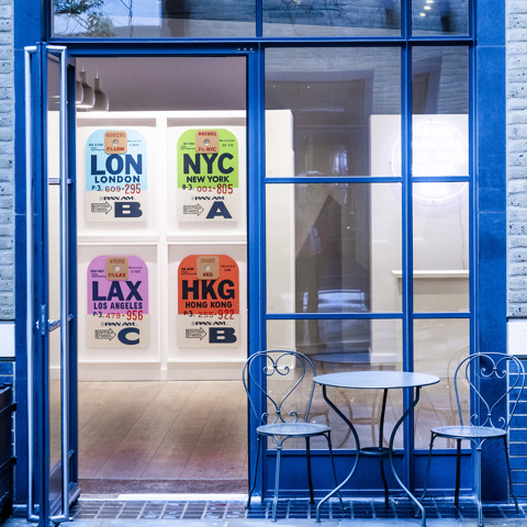 An exterior shot of Air Contemporary gallery in Ham Yard Village