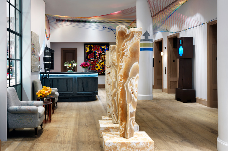 Wide shot of the Lobby at The Whitby Hotel