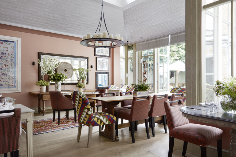 Wide shot of the Orangery at Number Sixteen