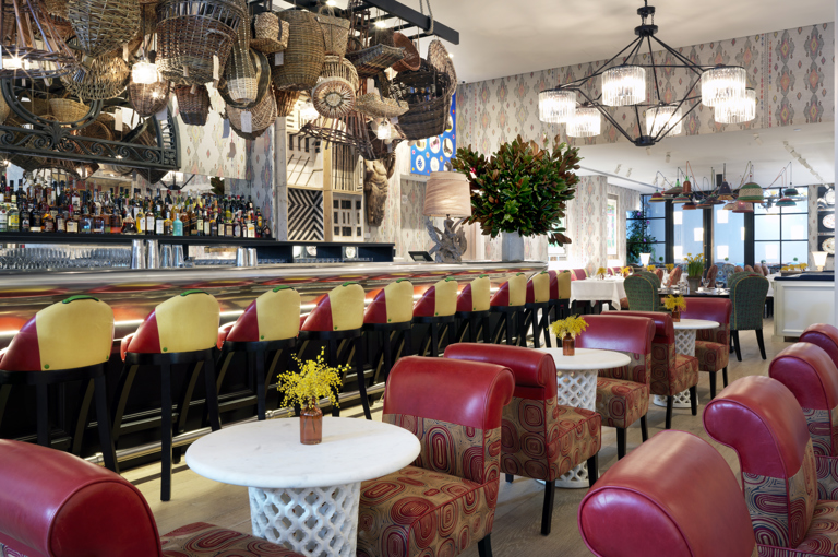 Diagonal shot of the Bar at The Whitby Hotel