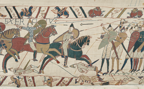A section of the Bayeux Tapestry