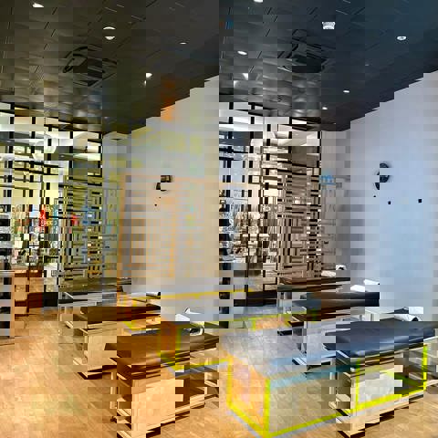 Inside Stretch Lab in Ham Yard Village