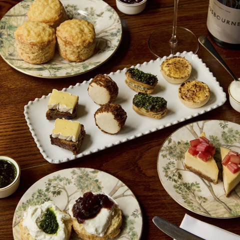 Close up portrait shot of Afternoon Cheese on a table at Brasserie Max 