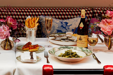 An image of multiple dishes from the A La Carte menu at the Warren Street Hotel.
