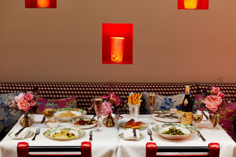 An image of multiple dishes from the A La Carte menu at the Warren Street Hotel.