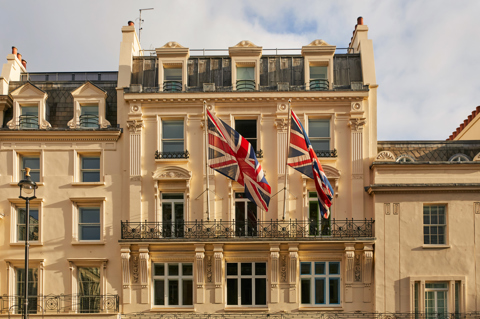 Landscape exterior shot of the top of Haymarket Hotel